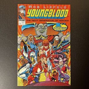 Youngblood #1 Comic Book 1992 Rob‎ Liefeld Image Comics First Printing